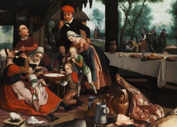 Family Having a Meal Together